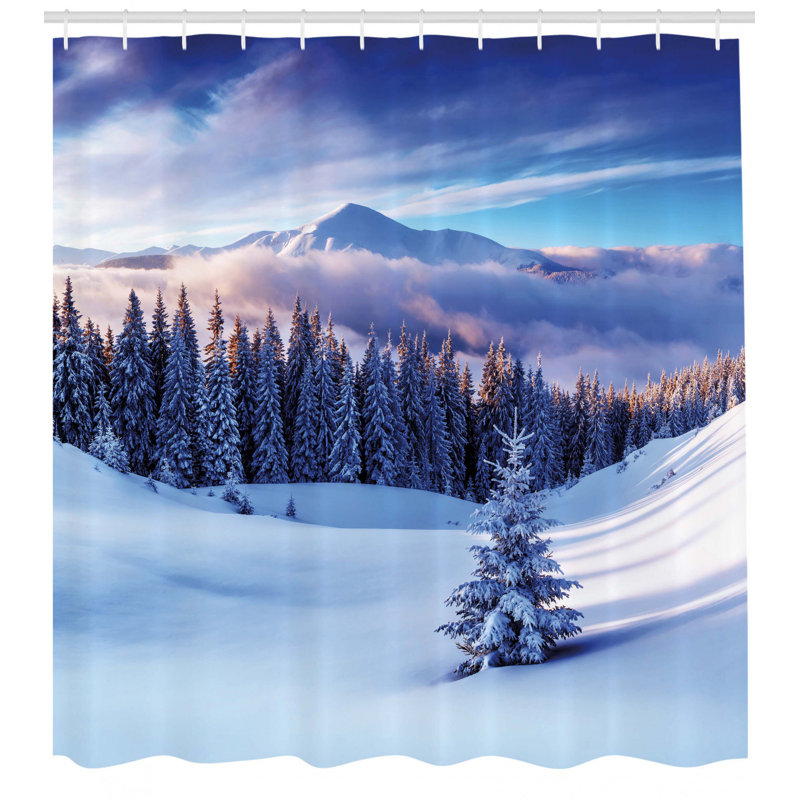 Winston Porter Jennings Surreal Winter Scenery With High Mountain