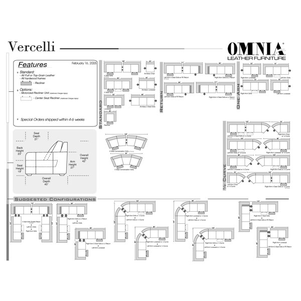 Omnia Leather Vercelli Leather Recliner & Reviews Wayfair