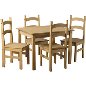 Essgruppe Vida Corona mit 4 Stühlen von Wildon Home