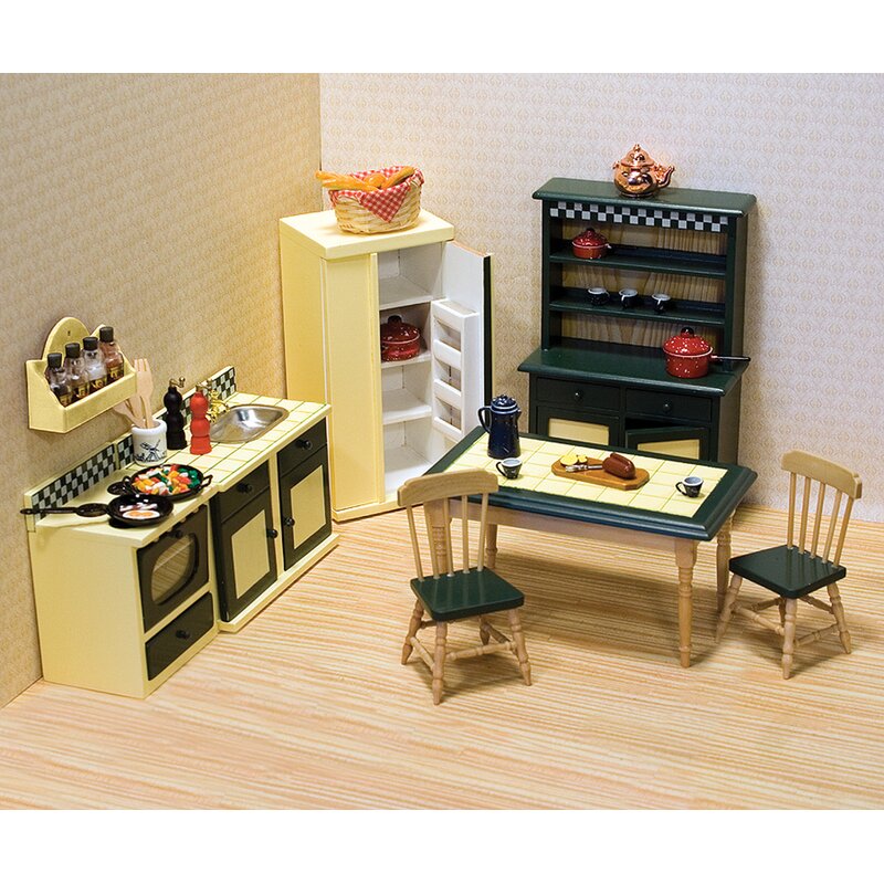 melissa and doug dollhouse furniture kitchen set