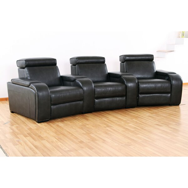 Meadows Leather Home Theater (Row Of 3) By Wildon Home®