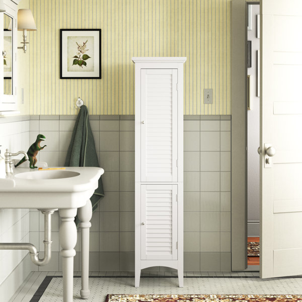 Double Vanity Linen Tower Wayfair