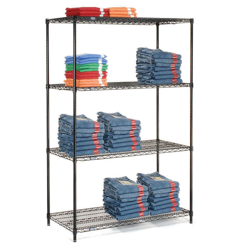 Nexel Vented Plastic Mat Shelf with Clips 30W x 24D