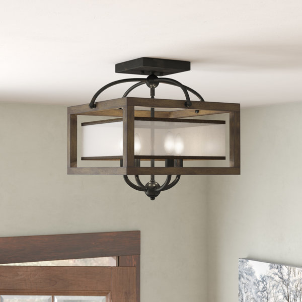 Bundoran 4-Light Square/Rectangle Chandelier by Lo