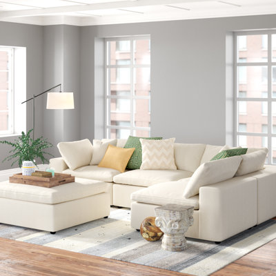 down cushion sectional sofa