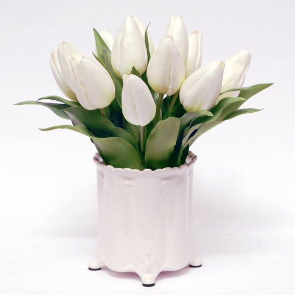 Flux White Flowers Wayfair