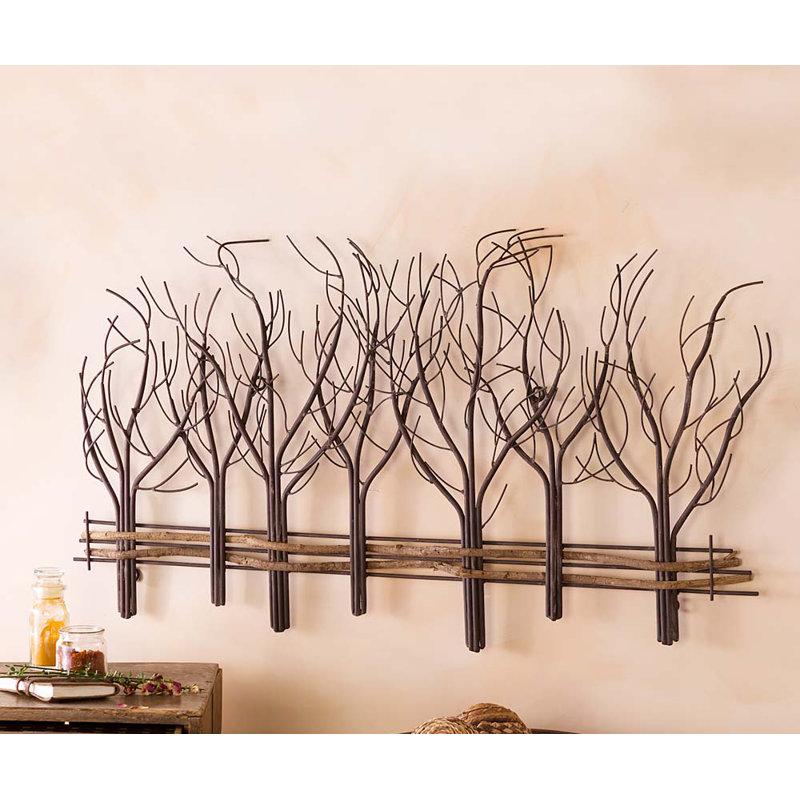 Wind Weather Metal And Natural Vine Tree Wall Decor Reviews