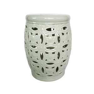 Filmore Ceramic Pierced Garden Stool