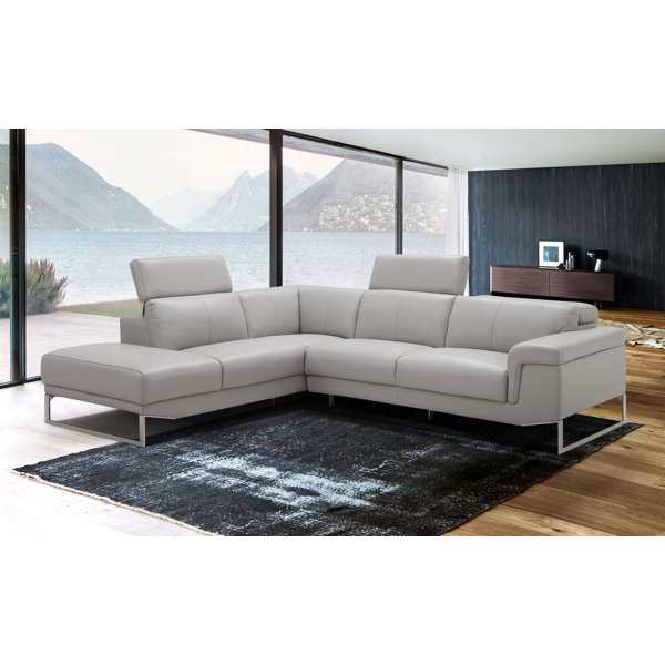 Baver Leather Sectional By Orren Ellis Sale