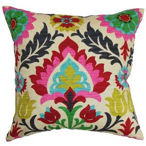 Brinkley Floral Cotton Throw Pillow