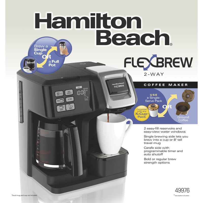 Hamilton Beach 12 Cup Flexbrew 2 Way Coffee Maker Reviews Wayfair