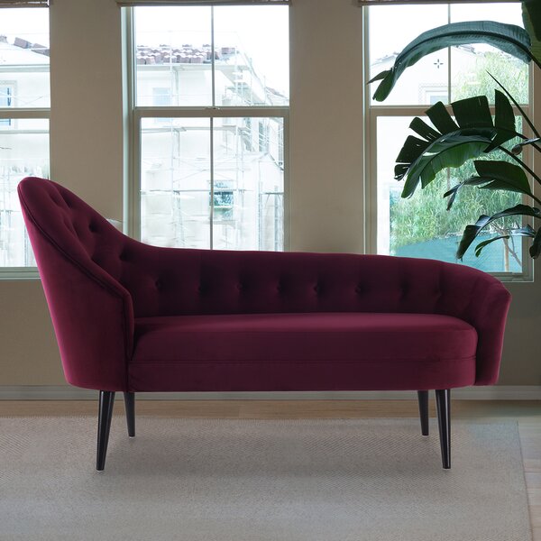 Catalina Tufted Chaise Lounge By Everly Quinn