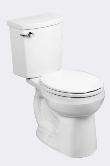 H2Optimum Siphonic1.1 GPF Round Two-Piece Toilet by American Standard