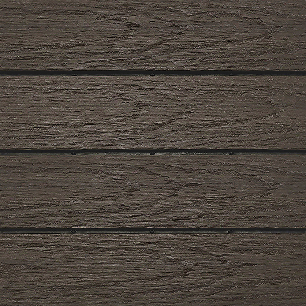 10 sq. ft. per Box NewTechWood US-QD-ZX-WN Ultra Shield Natural x 1 Quick Outdoor Composite Deck Tiles in Spanish Walnut