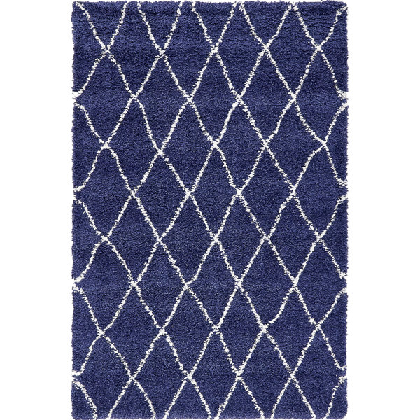 Cynthiana Navy Blue Area Rug by Red Barrel Studio