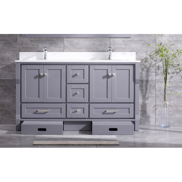 Swatzell 60 Double Bathroom Vanity Set by Winston Porter