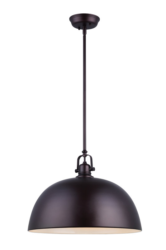 Industrial Black 1-Light Bowl Pendant. Industrial farmhouse style on Hello Loveyl!