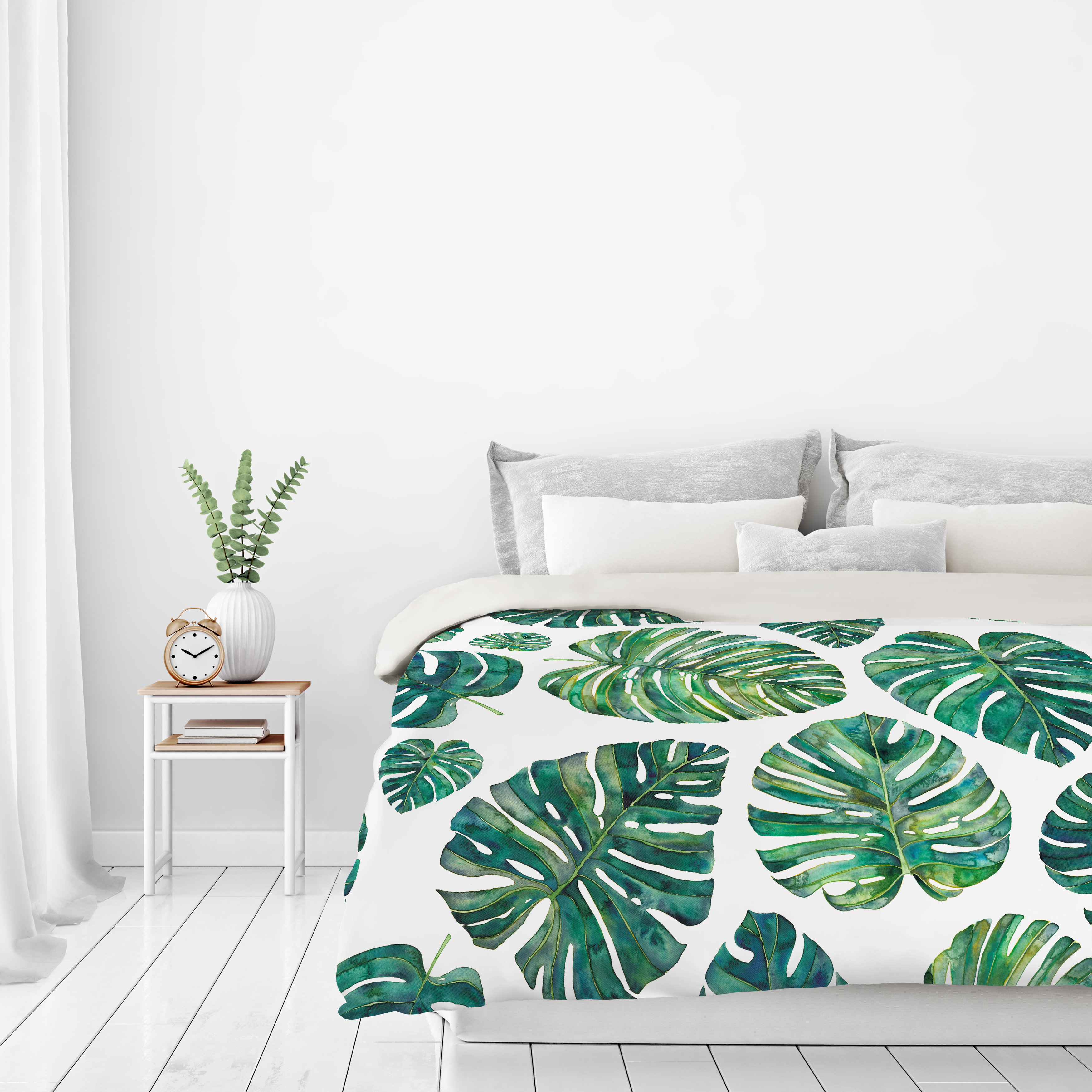 East Urban Home Tropical Leaves Duvet Cover Wayfair