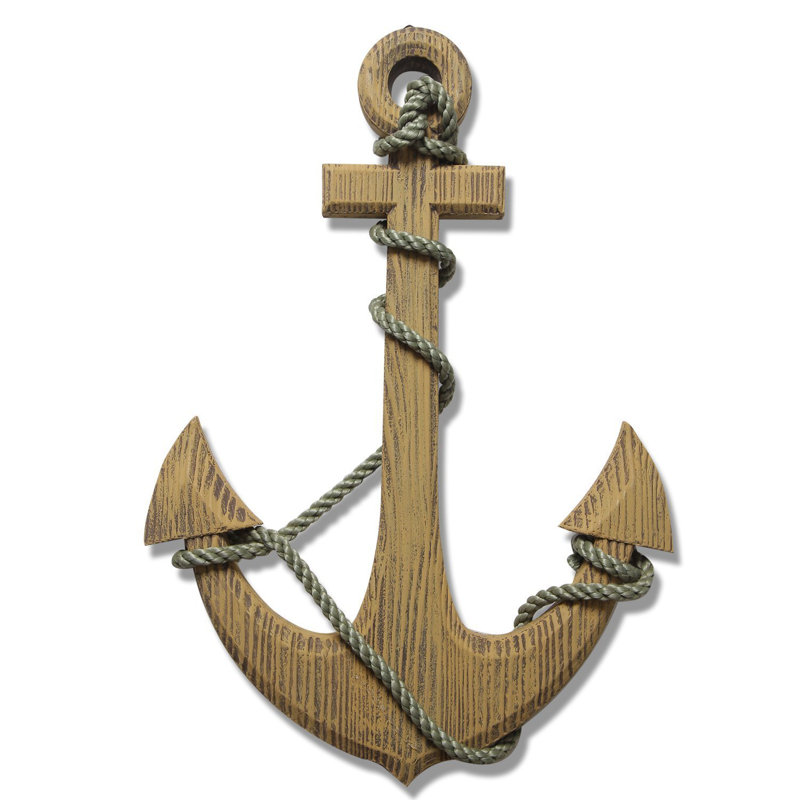 Nautical Wood Anchor Wall Decor Reviews Joss Main Nautical Wood Anchor Wall Decor
