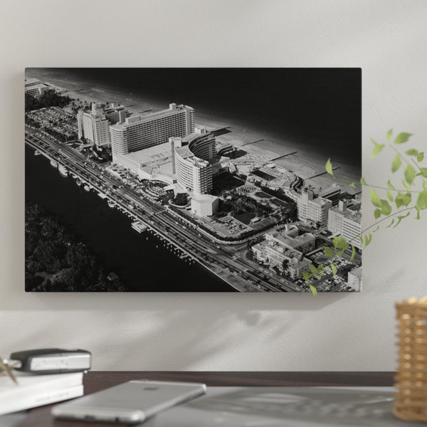 East Urban Home '1950s-1960s Aerial View Fontainebleau Hotel Miami Beach Florida USA ...