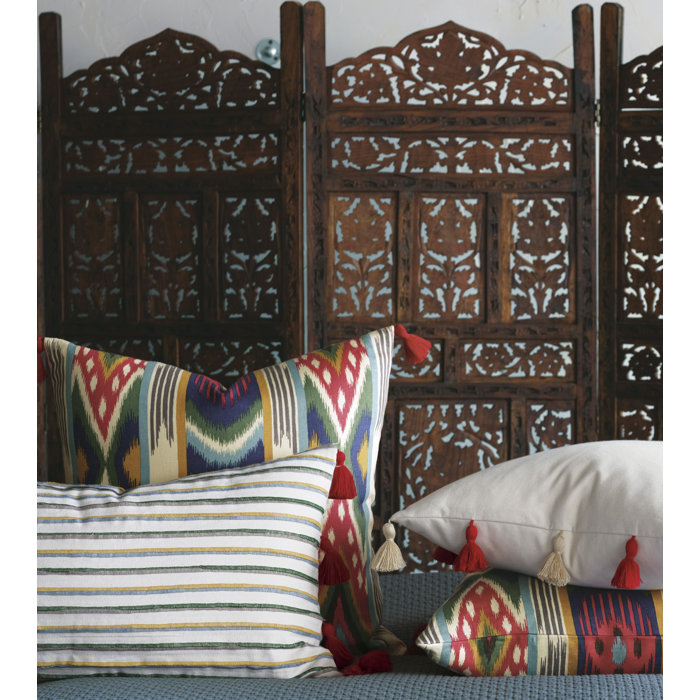 Eastern Accents Akela Ethnic Ikat Corner Tassel Throw Pillow Wayfair