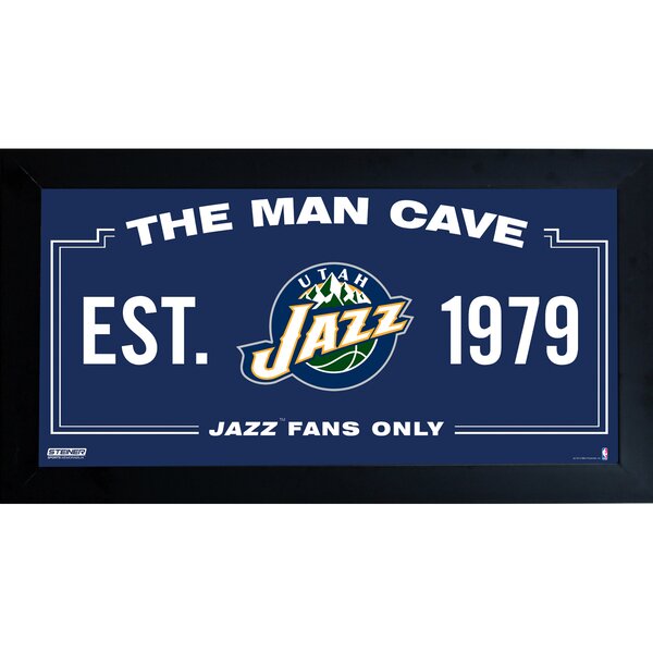 NBA Framed Man Cave Sign Memorabilia by Steiner Sports