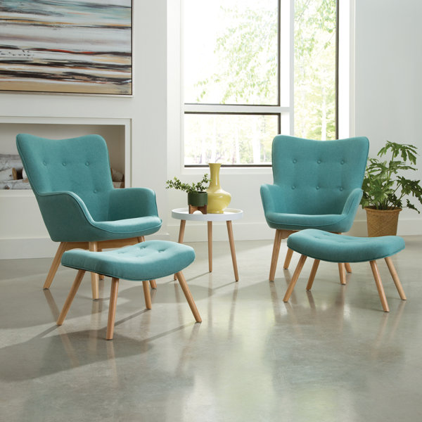 Mid Century Chair With Ottoman Wayfair