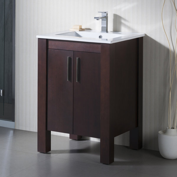 Inolav Parsons 25 Single Vanity Set With Porcelain Top Wayfair