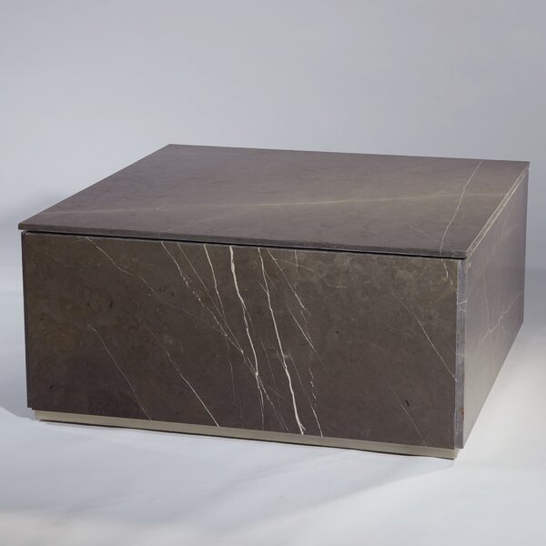 Graffito Marble Coffee Table With Tray Top By Global Views