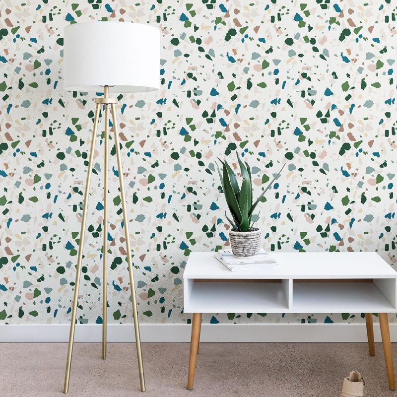 East Urban Home Holli Zollinger Terrazzo Peel And Stick Wallpaper