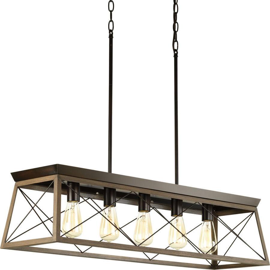 Kowalewski 5 - Light Single Linear Hand Blown Glass Pendant