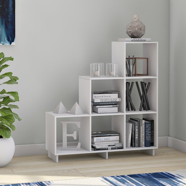 Latitude Run Susannah Stair Step Bookcase Reviews Wayfair