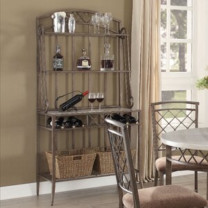 Aldric Faux Marble and Standard Baker's Rack