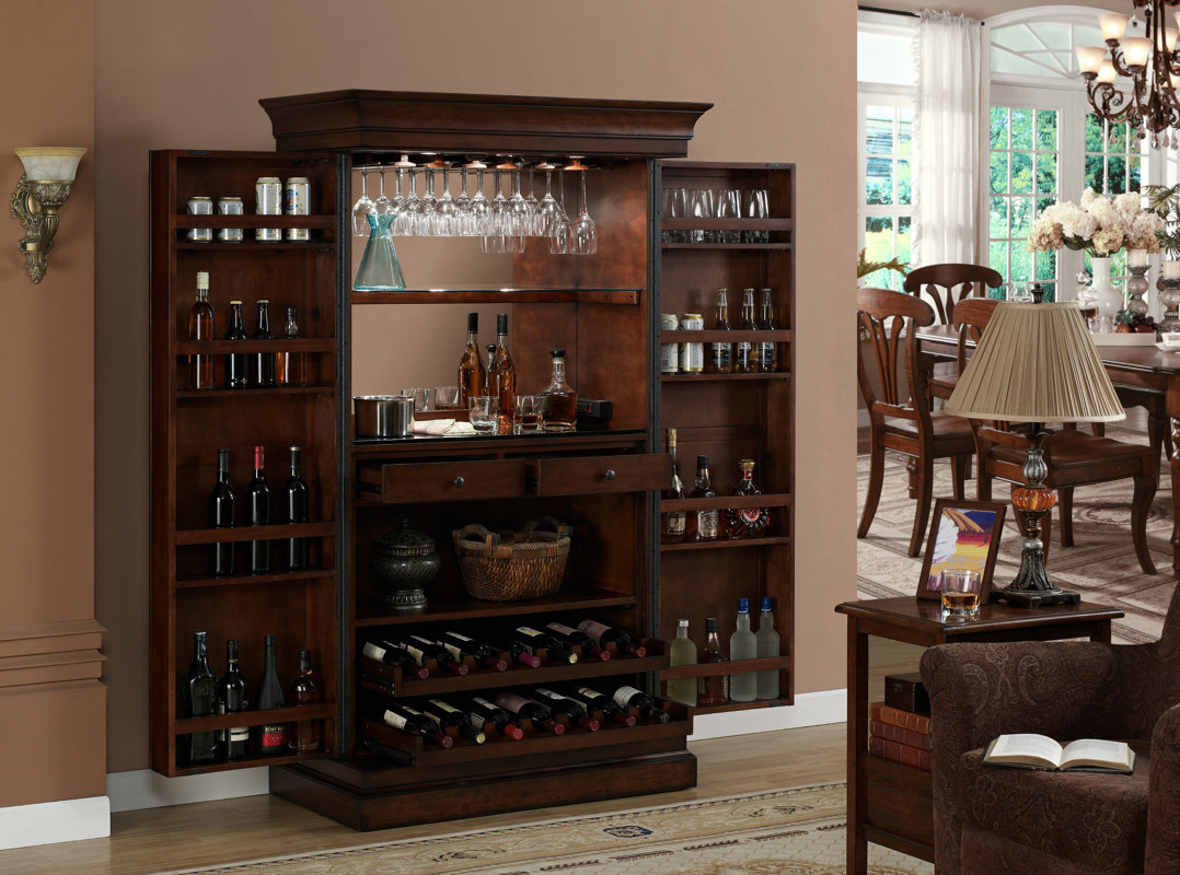 Darby Home Co Raleigh Bar with Wine Storage & Reviews Wayfair
