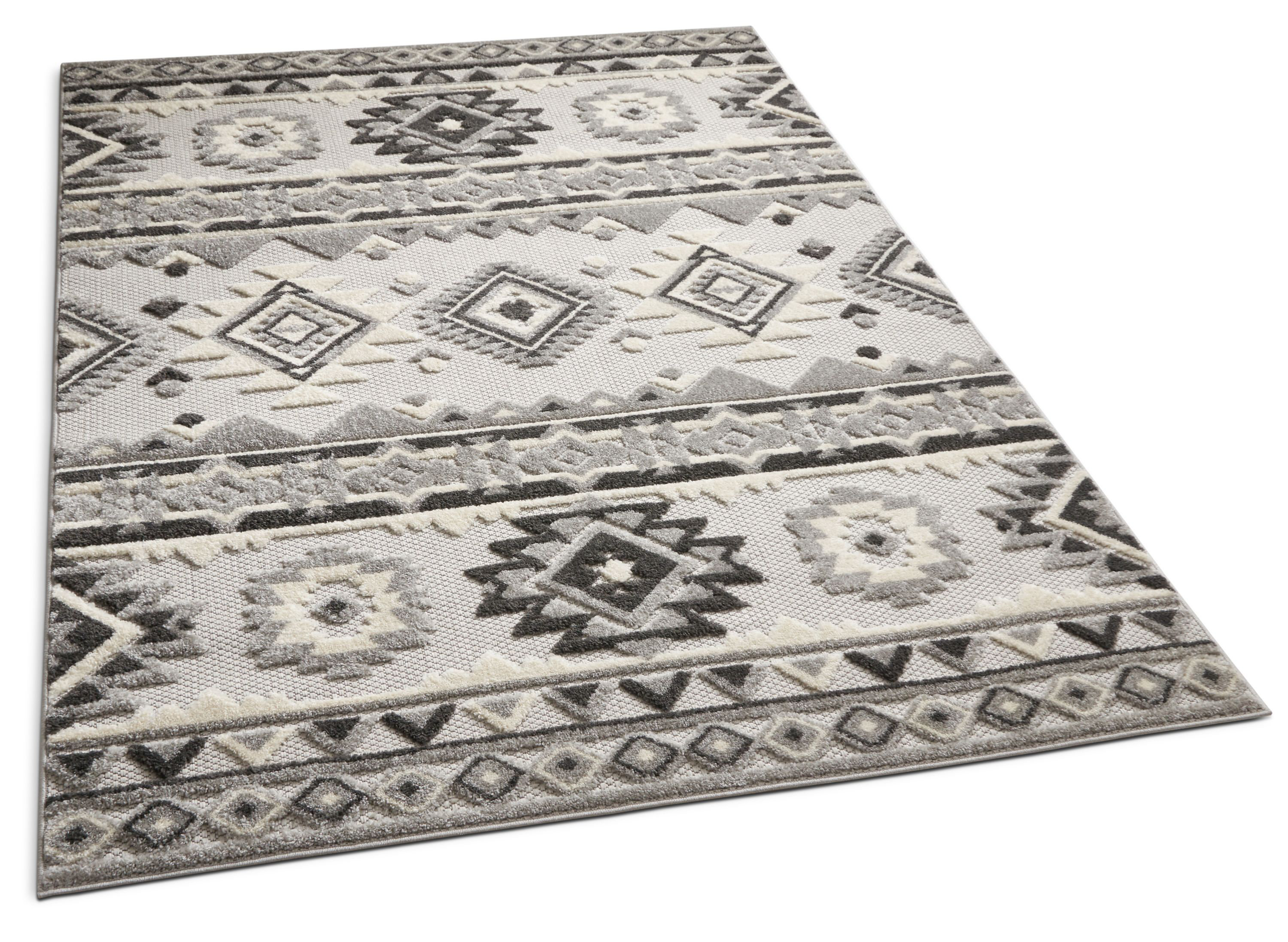 Well Woven Dorado Mamba Southwestern High Low Gray Indoor Outdoor