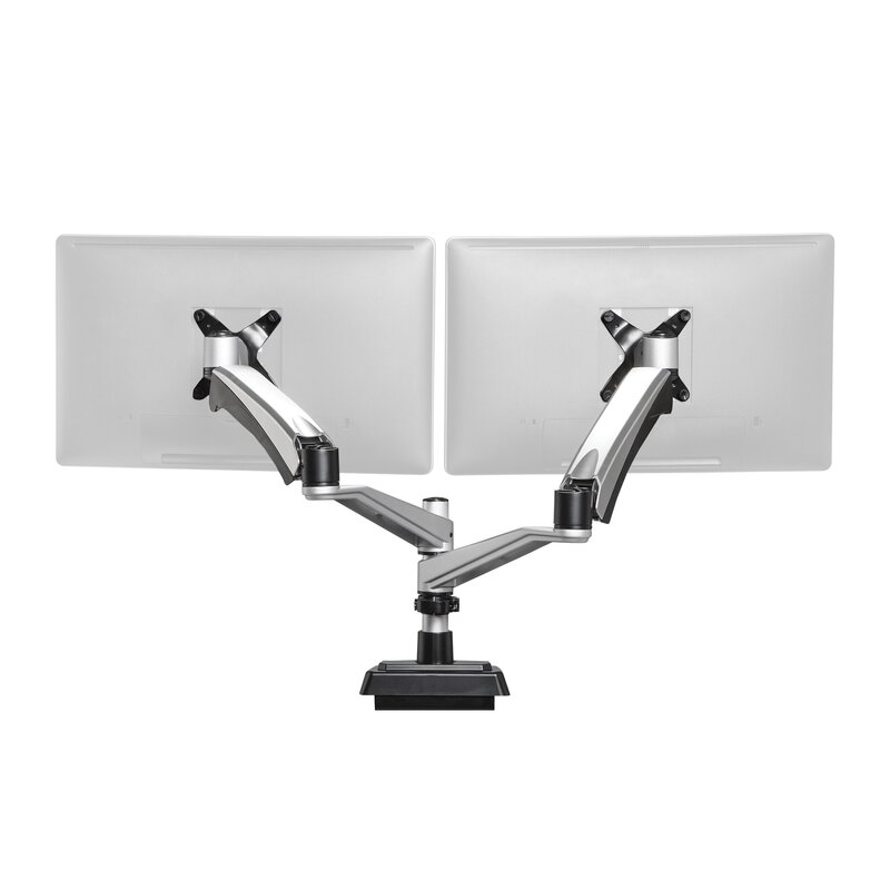 Varidesk Height Adjustable 2 Screens Desk Mount Reviews Wayfair