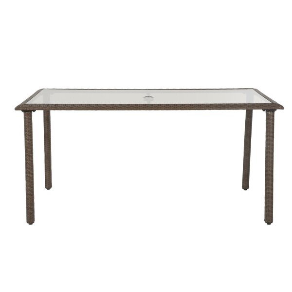 Edwards Metal Dining Table by Highland Dunes
