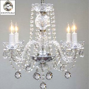 Swarovski 4-Light Crystal Chandelier