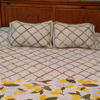 laura ashley ruffled garden throw pillow