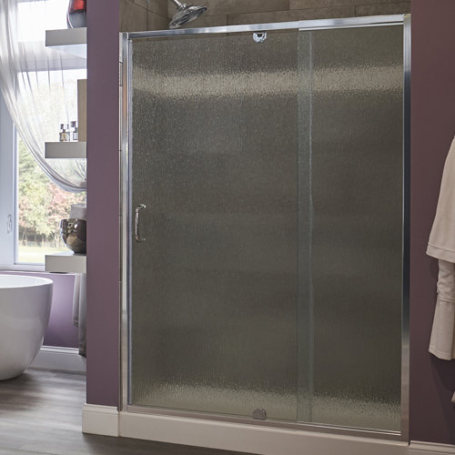 Hazelwood Home Cove 42 X 69 Pivot Frameless Shower Door And