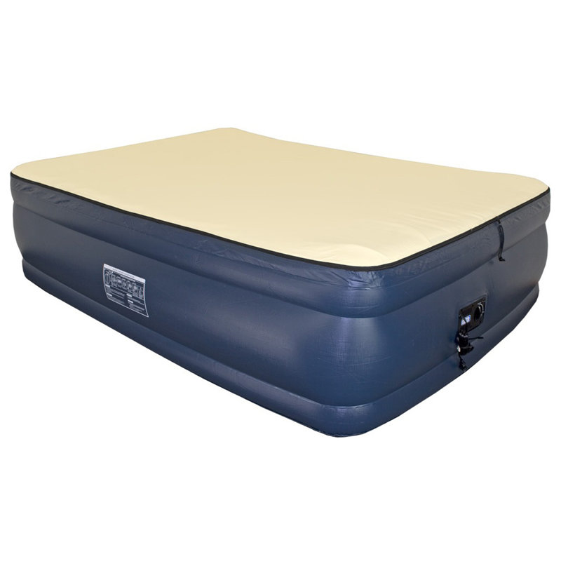 Airtek Foundation 3/4" Raised Memory Foam Air Mattress with Builtin