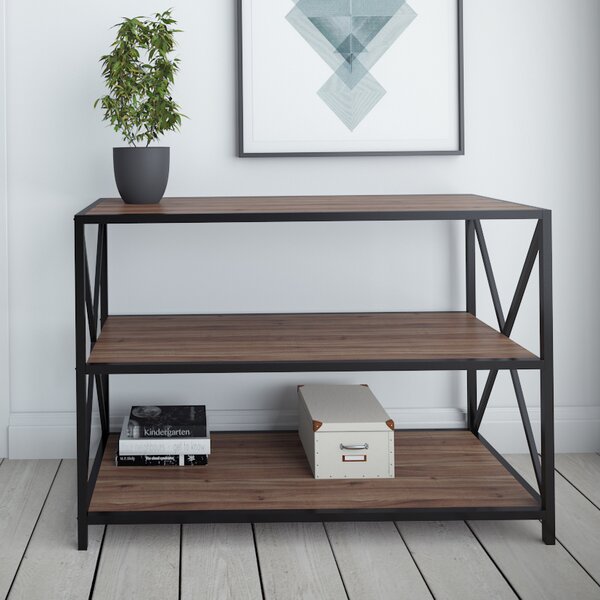 Altom X-Frame Metal Industrial Console Table By Williston Forge