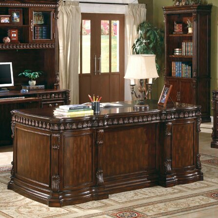 Astoria Grand Farrish Drawers Executive Desk Reviews Wayfair