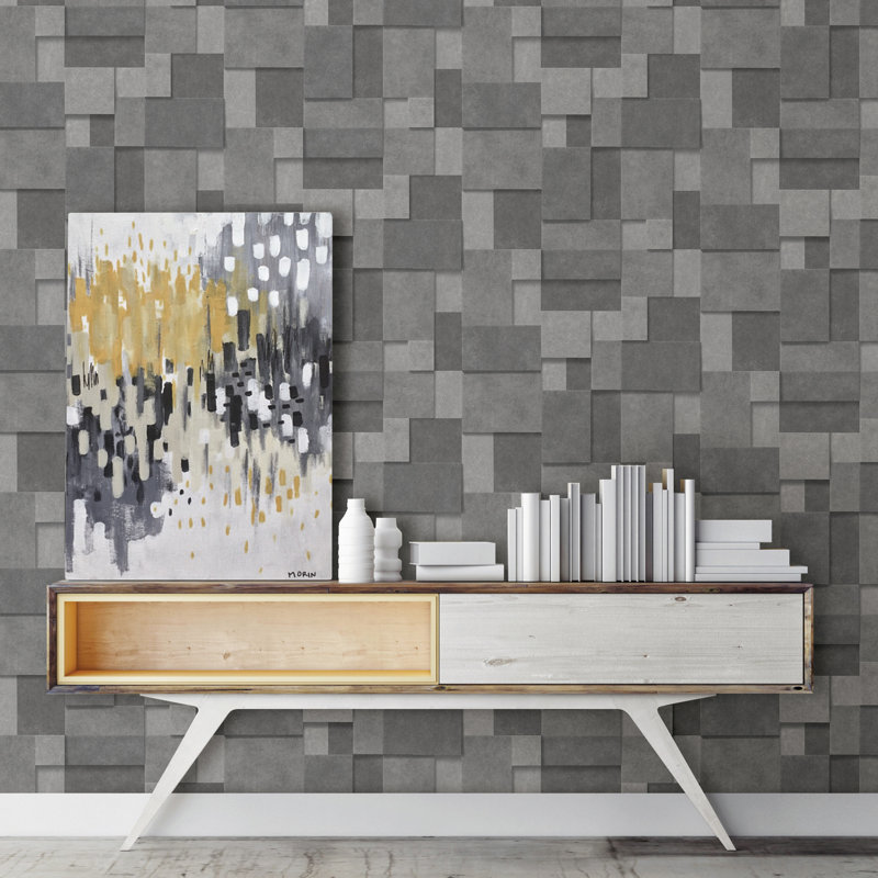 Orren Ellis Westside Metallic 33 L X 20 5 W Wallpaper Roll Wayfair
