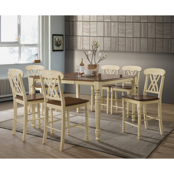 Leedom 7 Piece Counter Height Extendable Dining Set by August Grove August Grove