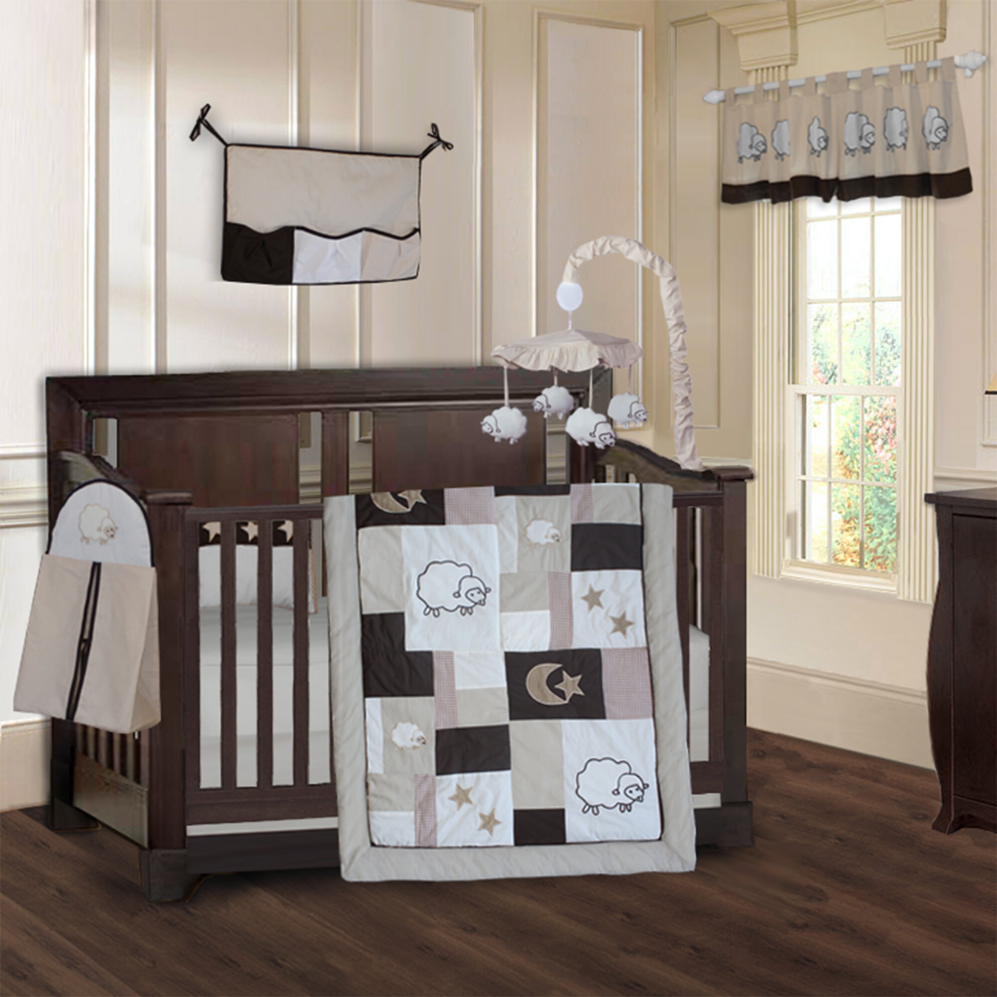 Viv Rae Kimberly Sheep Lamb Baby 9 Piece Crib Bedding Set