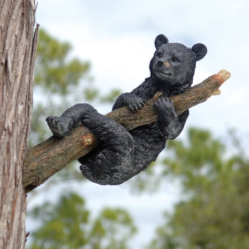 Design Toscano Up A Tree Hanging Bear Cub Statue & Reviews Wayfair