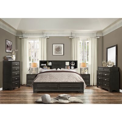 Blasco Wood 6 Piece Bedroom Set World Menagerie Size Queen