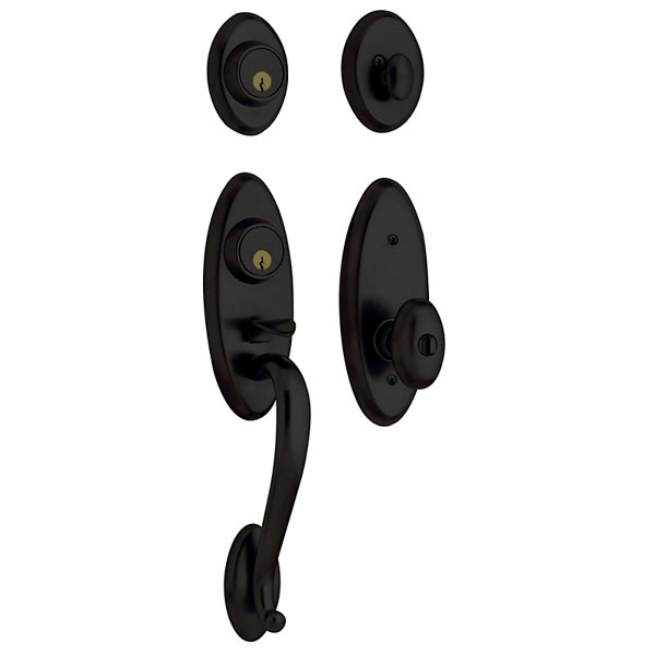 Landon Single Cylinder Handleset with Interior Knob by Baldwin
