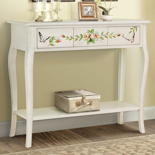 August Grove Sanger Hand Painted Console Table Wayfair